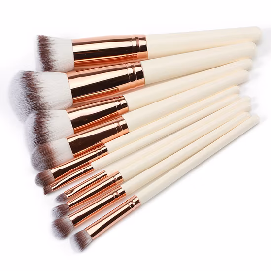 24PCS Makeup Brush Set Kabuki Foundation Blending Brush Face Powder Blush Concealer Eye Shadow Lip Stippling Brush, Premium Synthetic Makeup Brush Set