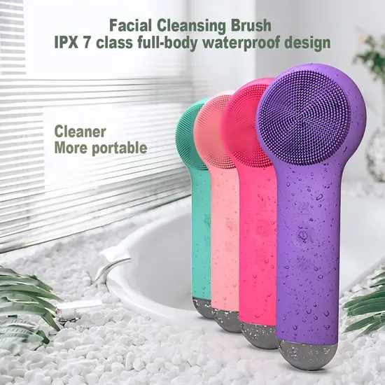 Silicone Electric Silicone Facial Cleansing Instrument Face Washing Brush