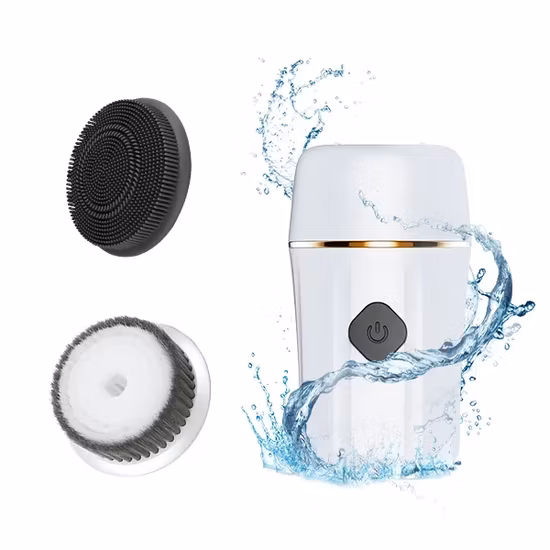 Sonic Vibrating Electric Face Brush Silicone Rotating Mini Facial Cleansing Brush